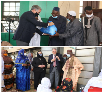 U.S. Embassy Marks Ramadan with Food Distribution at Jamiul Atiq Fourah Bay Mosque