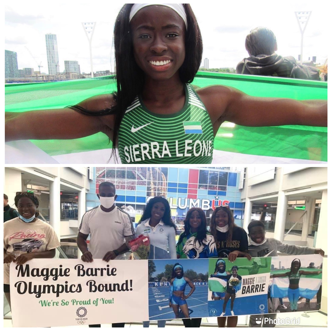 Sierra Leone U.S-based Athletes arrives in Tokyo