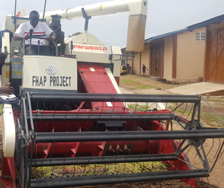PASTOR MAMBU BOOSTED WITH COMBINED HARVESTER