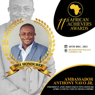 Amb. Navo Nominated as Africa Media Entrepreneur of the Year