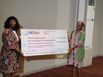 Rotary Club of Freetown Donates Le.150m to Vulnerable Women