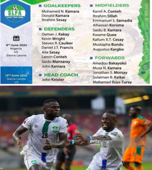 Keister Announces Squad Ahead of Leone Stars Encounter with Nigeria and Guinea Bissau