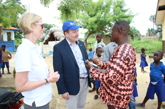 German Ambassador Joins WFP to Monitor Projects in Pujehun District