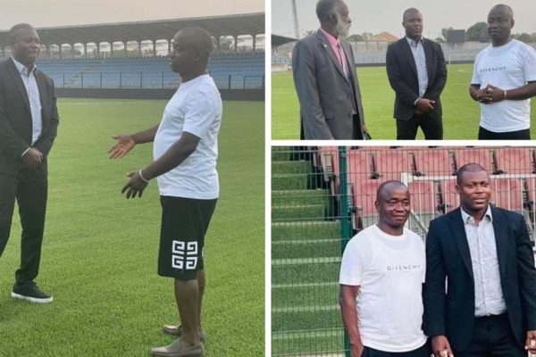 Former Nigerian Player, Yakubu Aiyegbeni Pays Courtesy Visit to The Southern Arena