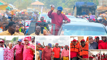 Dr. Samura Kamara hits Kambia District with a Massive Welcome