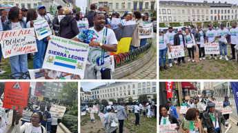 Sierra Leoneans Stage Massive Protest in Brussels ...In an effort to save Democracy