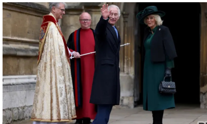 King of Britain Attends Easter Church Service Key Appearance Since Cancer Diagnosis