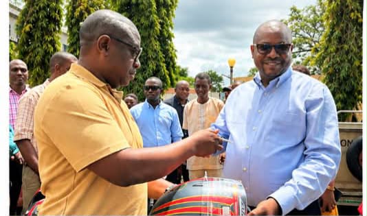 SLMA Director General Dr. Daniel B. Kaitibi Hands Over 15 Motorbikes to Maritime Field Officers